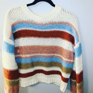 Color block sweater